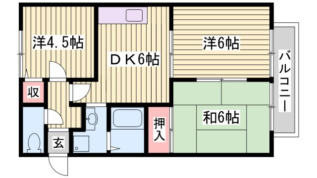 ハイツナカノの間取り