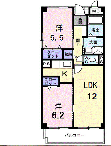 ラ．コスモスの間取り