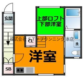 仲介手数料０円！Blanc de Blancsの間取り