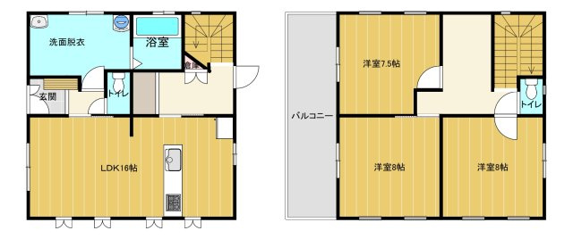 中古住宅　高木の間取り