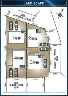 【区画図】 | 【仲介手数料無料！！】八王子市大塚　新築戸建て（全4棟）1号棟　5580万円