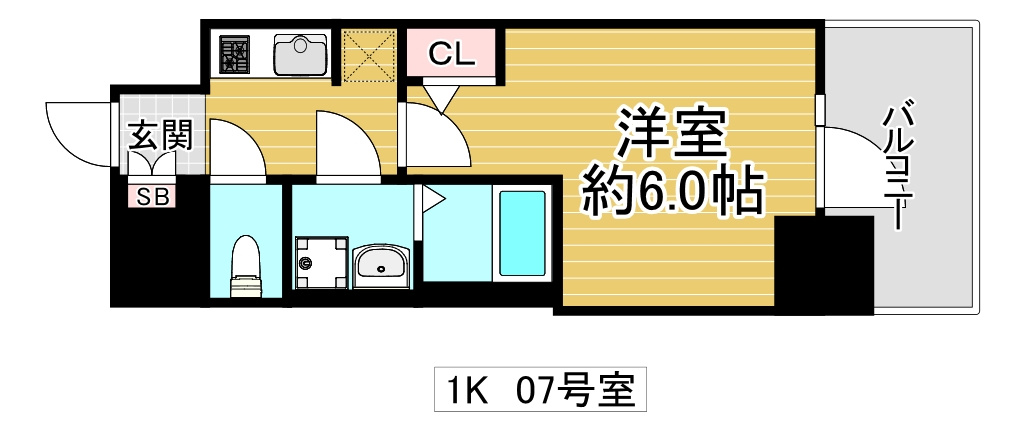 S-RESIDENCE高井田beletaの間取り