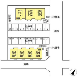 【区画図】 | La Forte（ラ・フォルテ）N棟