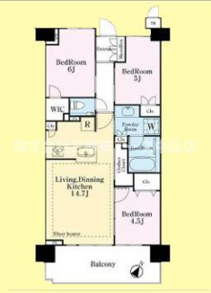 【間取り】 | プラウド京急蒲田 | プラウド京急蒲田　は三都市アース中延店へお任せください！