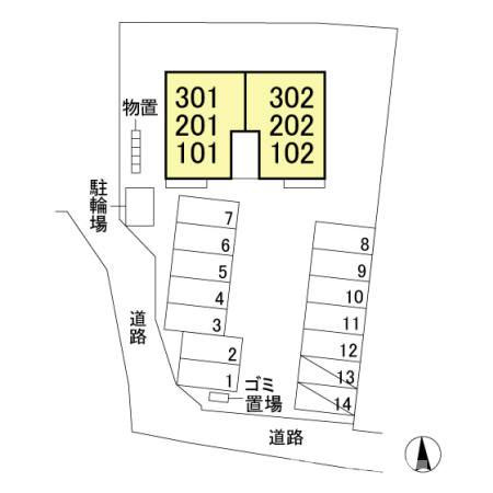 ベルファミーユの区画図