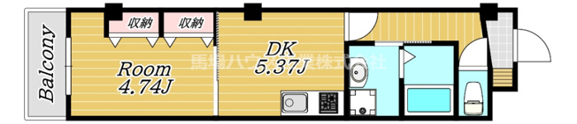 【間取り】 | グランツあびこⅢ