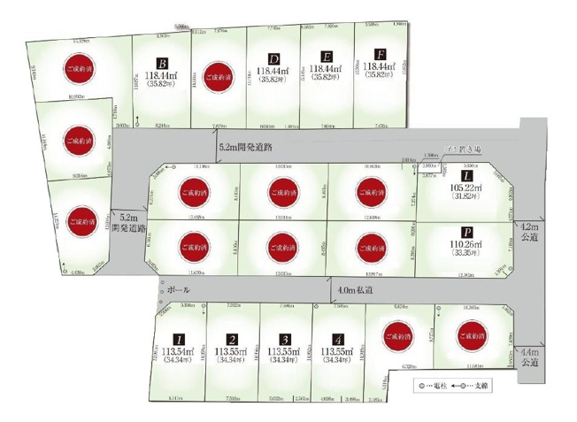 【土地図】 | 新座市馬場1丁目　建築条件なし売地　全22区画　(志木本店) | 全22区画の大型開発分譲地。
お好きなハウスメーカーでご建築いただけます。
当物件はD区画地となります