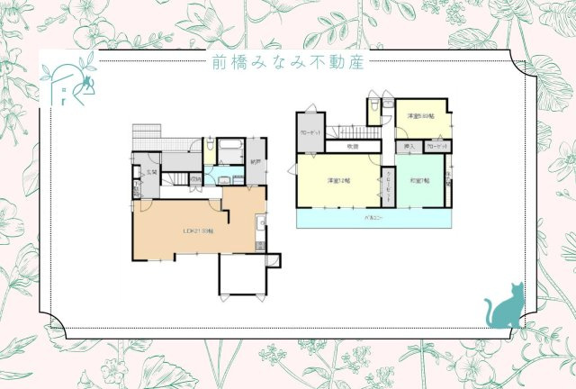 【中古戸建】前橋市下小出町三丁目　４LDK＋S