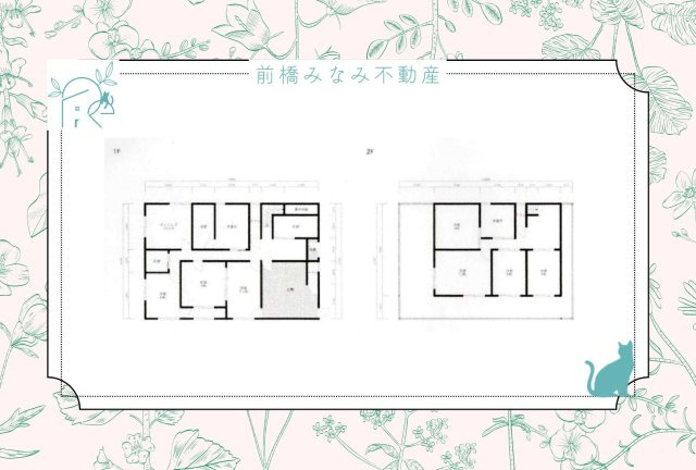 【中古】前橋市日吉町２丁目　７DKの区画図