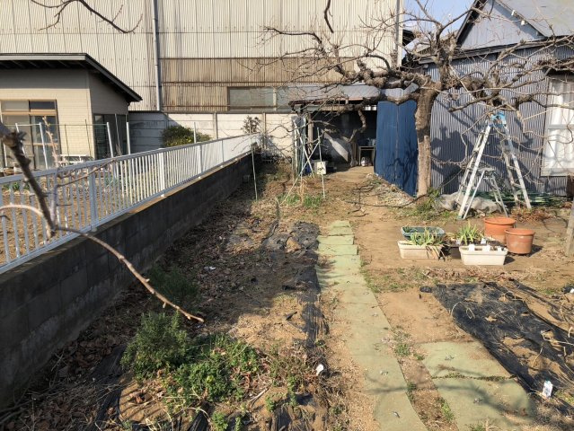 野田市柳沢　古民家住宅　121坪の庭