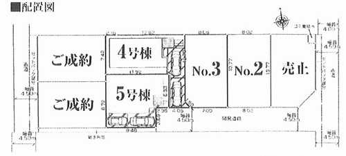 平塚市四之宮３丁目　４号棟の区画図