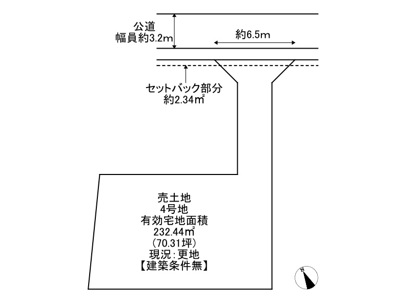姫路市保城/4区画の土地図