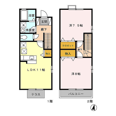 Reveur本一色Eの間取り
