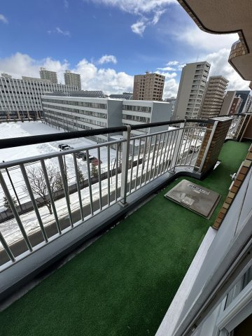 シャルム北4条のバルコニー