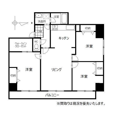 シャルム北4条の間取り