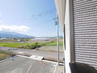【展望】 | 南アルプス市藤田 新築戸建全2棟 1号棟 敷地69坪 | 2階より北側を望む