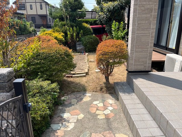 【中古】比企郡鳩山町楓ヶ丘中古住宅の庭|お庭も活用できます