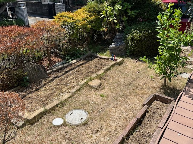 【中古】比企郡鳩山町楓ヶ丘中古住宅の庭|お庭も活用できます