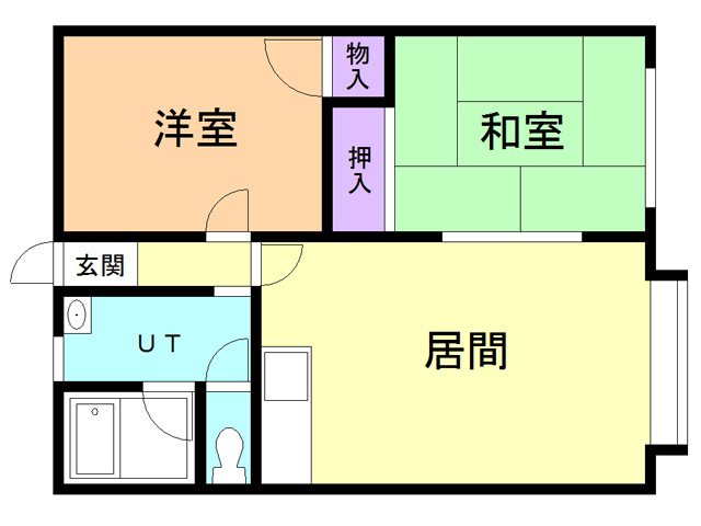 コーポ中畑の間取り