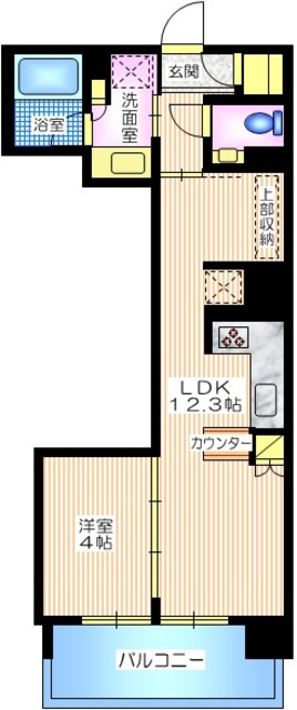 イニシア横浜桜木町の間取り