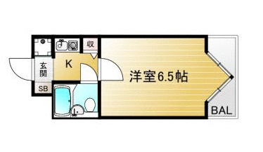 【オーナーチェンジ物件】デトム・ワン西陣聚楽の間取り