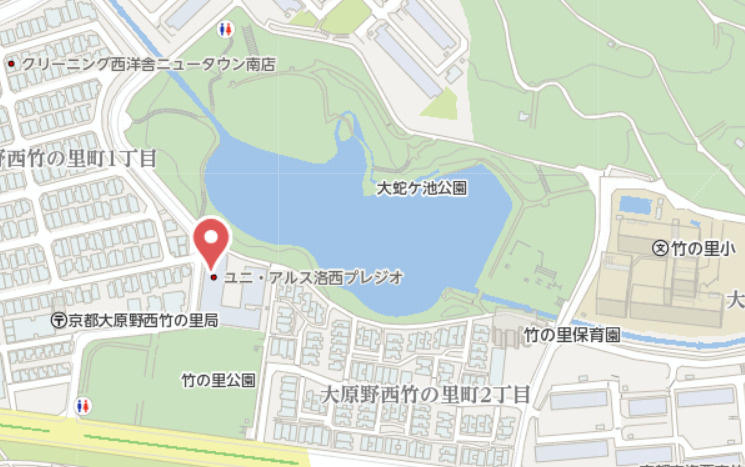 ユニ・アルス洛西プレジオ　2階の地図