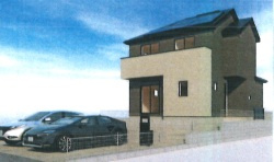 LIGNAGE　日の出町平井24-1期　新築　全1棟の外観パース