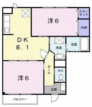 ブロッサムIの間取り