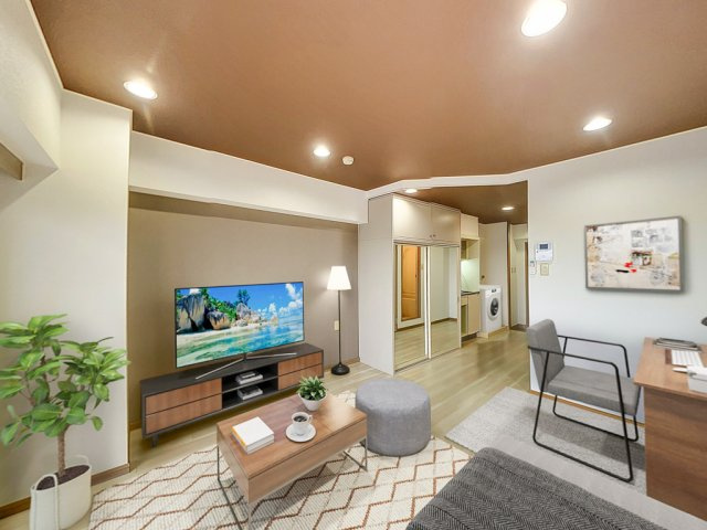 シェモア駅西の居間・リビング