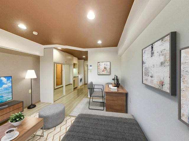 シェモア駅西の居間・リビング