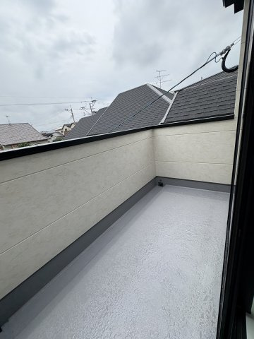 【バルコニー】 | 福岡市東区八田3丁目2期　1号棟（全4棟）【仲介手数料無料・0円】 | 現地写真。