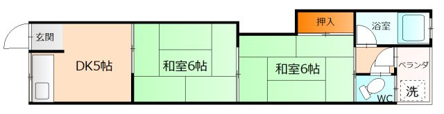 徳山ハイツの間取り