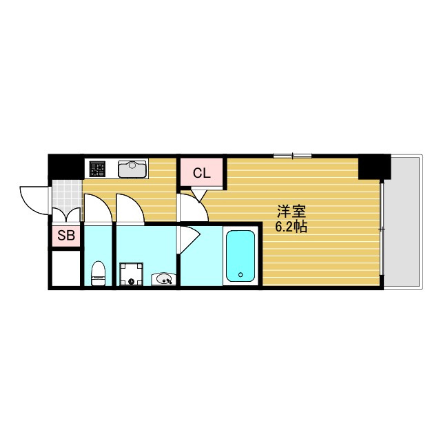 エスリード新大阪アヴァンの間取り