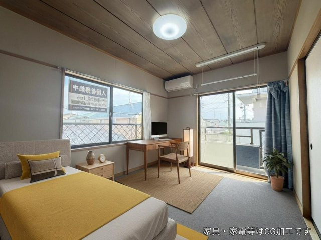SSハイツ　郷ケ丘の居間・リビング|※掲載写真はCGによるバーチャルステージング加工を施したイメージです。家具・家電・小物等は実際には設置されておりません。