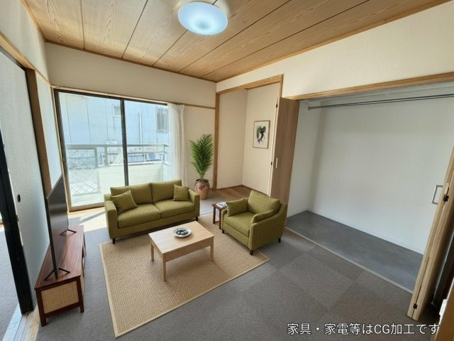 SSハイツ　郷ケ丘の洋室|※掲載写真はCGによるバーチャルステージング加工を施したイメージです。家具・家電・小物等は実際には設置されておりません。