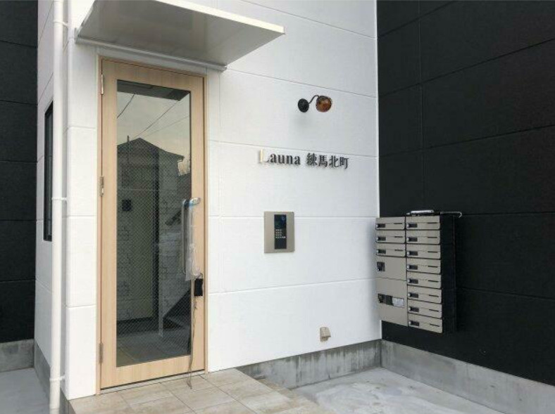 練馬区北町１丁目の賃貸マンションのエントランス