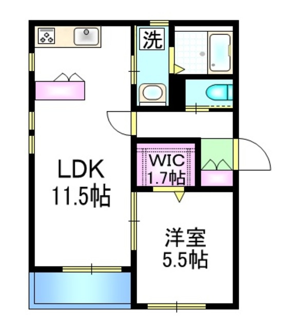 ライトビレッジの間取り|★角部屋２採光★