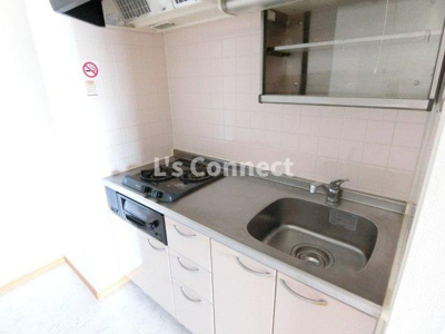 【キッチン】 | しゃとれ小松島 | ２口ガスコンロのシステムキッチン。