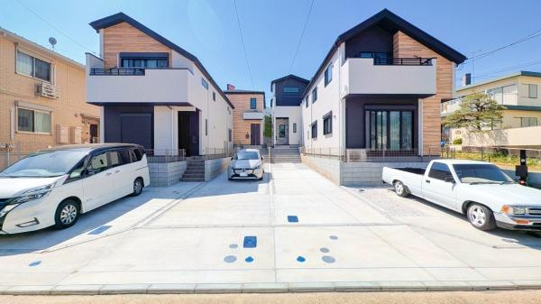 横浜市旭区上白根２丁目の新築一戸建の外観|堂々と完成しました！いつでもご案内可能です！
お車でご自宅まで送迎承ります。