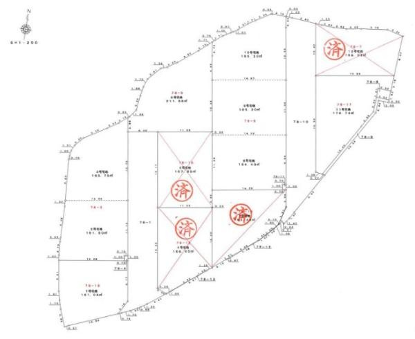 岩出市西安上分譲地(10号地の内容)の土地図