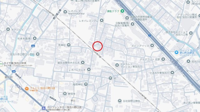 加古川市野口町野口　　中古戸建の地図