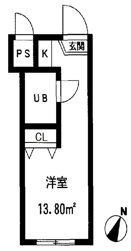 スカイコート西日暮里の間取り
