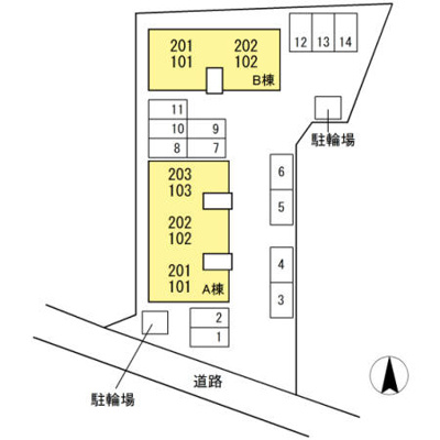 【区画図】 | メゾン･ヴェール　A棟