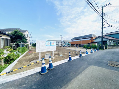 【外観】 | 長後駅 藤沢市下土棚／建築条件なし売地残り１区画の開発分譲地-52-12 | 【分譲地全体】交通量の少ない落ち着いた閑静な住宅街となります。新たな６家族が描くキャンバスを広げてお待ちしております。