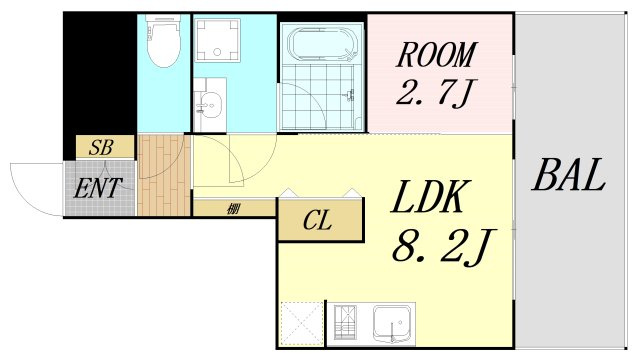 エル・セレーノ新大阪北　仲介手数料無料の間取り