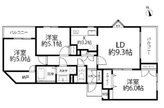 【間取り】 | サーパス武蔵浦和