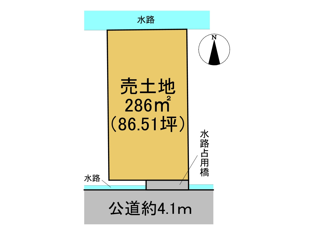 売土地　岐阜市石原1丁目　86.51坪