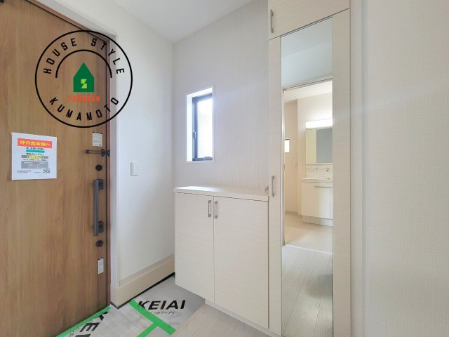 熊本市北区清水新地3丁目第1-1棟（1号棟）　の防犯設備|二重ロックでしっかり防犯対策ができます。