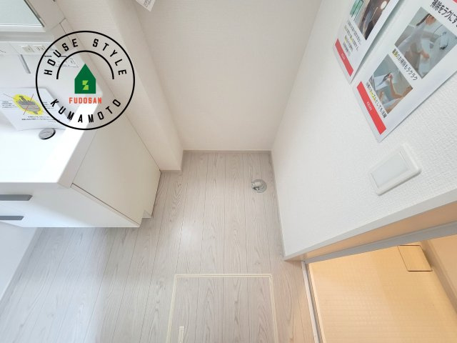 熊本市北区清水新地3丁目第1-1棟（1号棟）　のランドリースペース|ランドリースペースとなります。広々して有効的にご使用できます。 