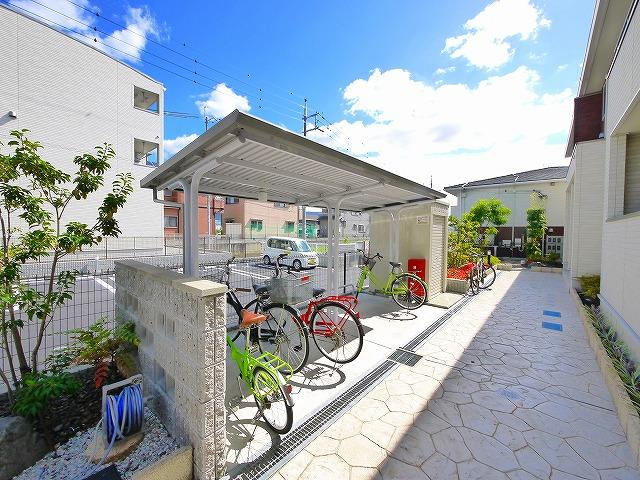 クレールコートのその他共用部分|駐輪スペースです